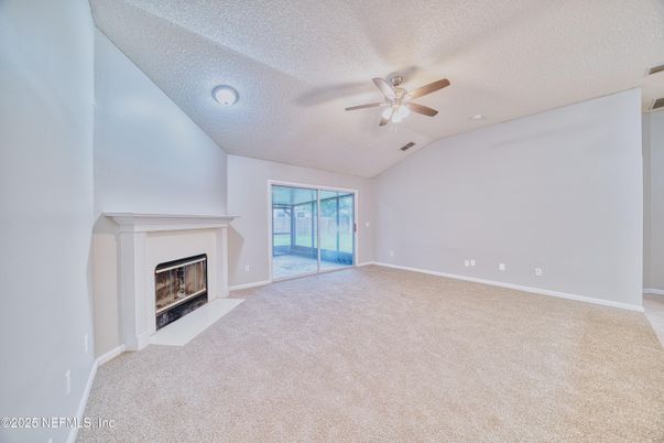 Empty room, Fireplace, Interior