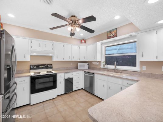 Interior, Kitchen, Recessed Lighting, Stainless Steel Appliances