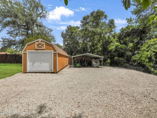 Backyard, Detached Garage, Exterior