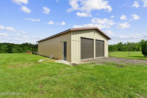 Backyard, Detached Garage, Exterior