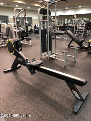 Fitness Equipment, Gym, Interior, Recessed Lighting