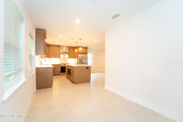 Interior, Kitchen, Pendant Lights, Recessed Lighting, Stainless Steel Appliances