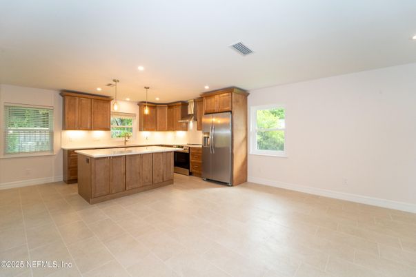 Interior, Kitchen, Pendant Lights, Recessed Lighting, Stainless Steel Appliances