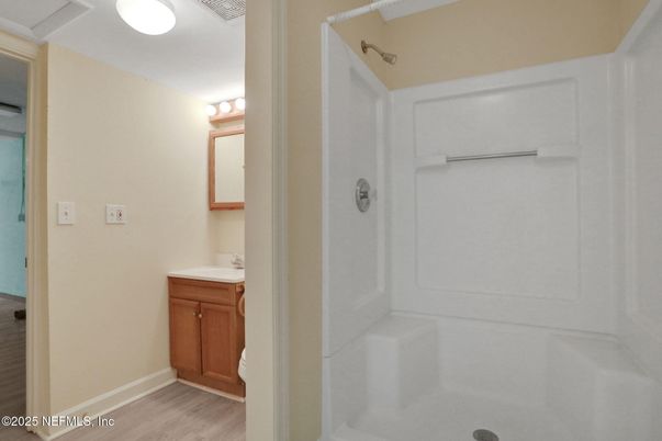 Bathroom, Interior, Wood Texture Flooring