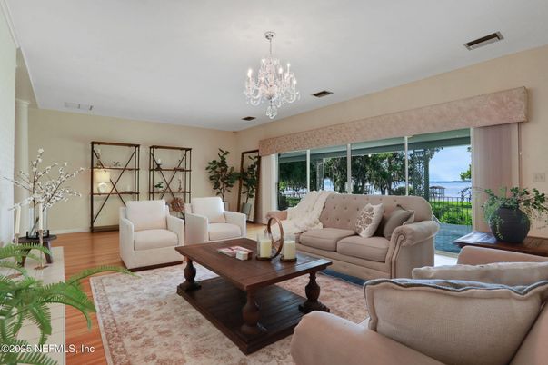Chandelier, Interior, Living room, Water, Wood Texture Flooring