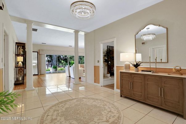 Chandelier, Interior, Wood Texture Flooring