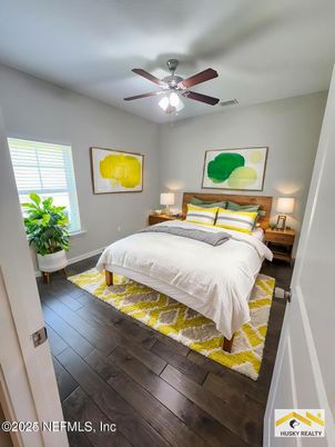 Bedroom, Interior, Wood Texture Flooring
