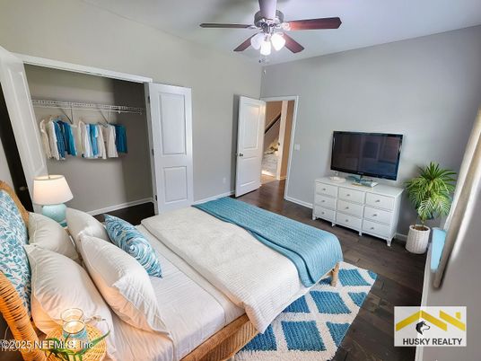 Bedroom, Interior, Wood Texture Flooring
