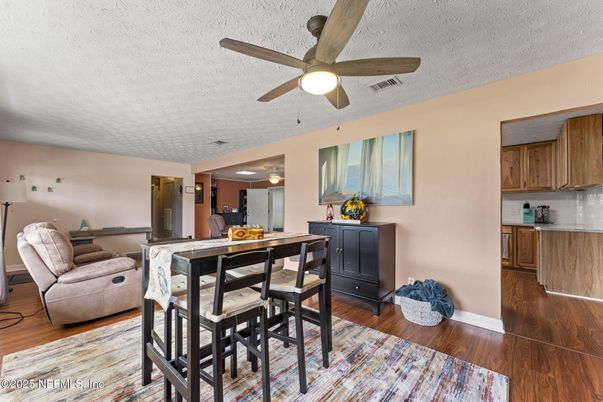 Dining room, Interior, Wood Texture Flooring