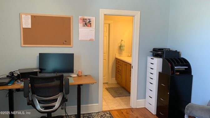 Home Office, Interior, Wood Texture Flooring