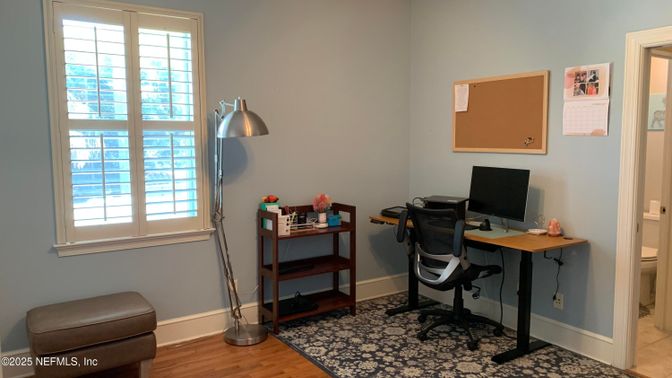 Home Office, Interior, Wood Texture Flooring