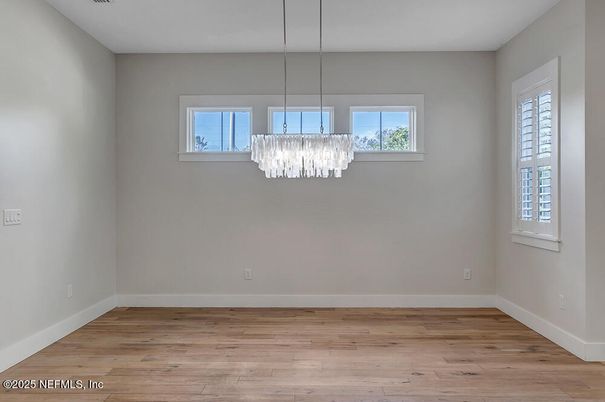 Chandelier, Empty room, Interior, Wood Texture Flooring