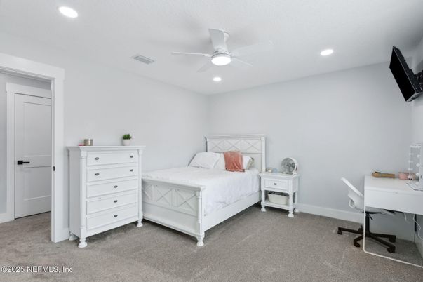 Bedroom, Home Office, Interior, Recessed Lighting