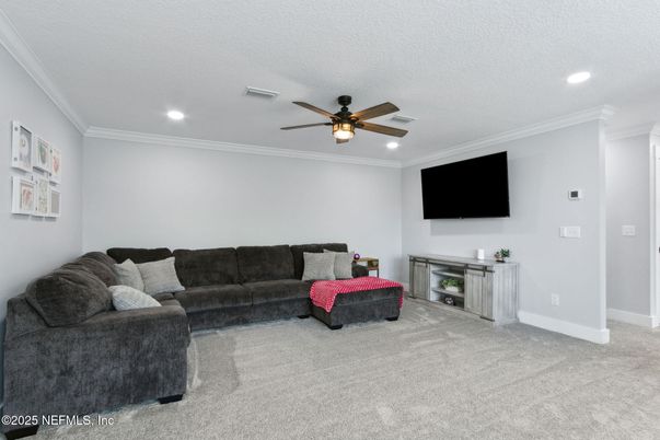 Interior, Living room, Recessed Lighting