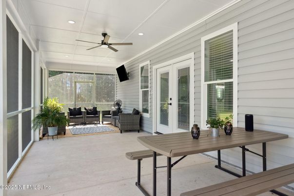Interior, Living room, Recessed Lighting, Sun Room
