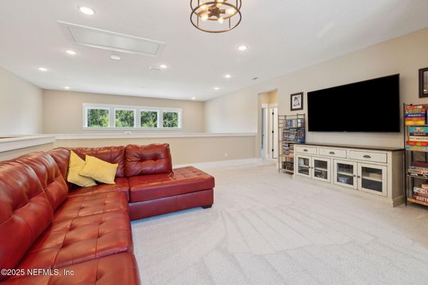 Interior, Living room, Recessed Lighting