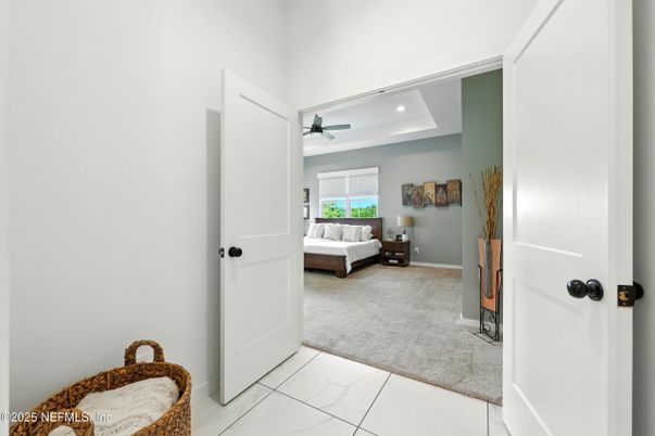 Bedroom, Interior, Marble, Recessed Lighting