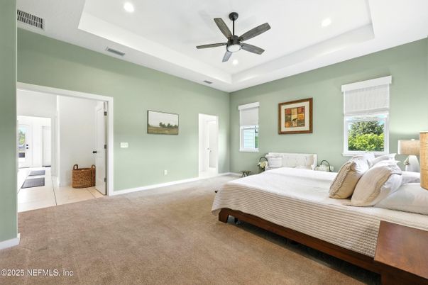 Bedroom, Interior, Recessed Lighting