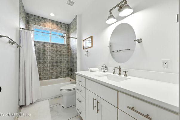 Bathroom, Interior, Marble, Recessed Lighting