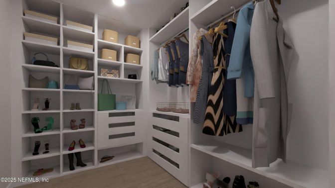 Interior, Recessed Lighting, Walk-in Closets, Wood Texture Flooring