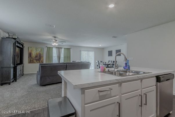Interior, Kitchen, Living room, Recessed Lighting