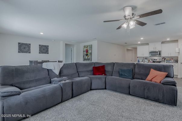 Interior, Kitchen, Living room, Recessed Lighting, Stainless Steel Appliances