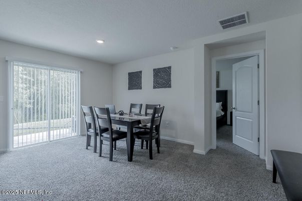 Dining room, Interior, Recessed Lighting