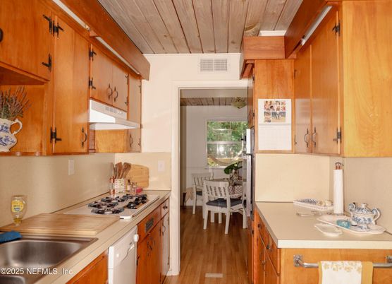 Dining room, Interior, Kitchen, Wooden Ceilings, Wood Texture Flooring