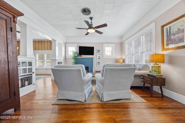 Fireplace, Interior, Living room, Wood Texture Flooring