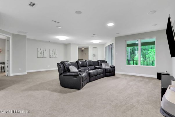 Interior, Living room, Recessed Lighting