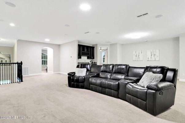 Interior, Living room, Recessed Lighting