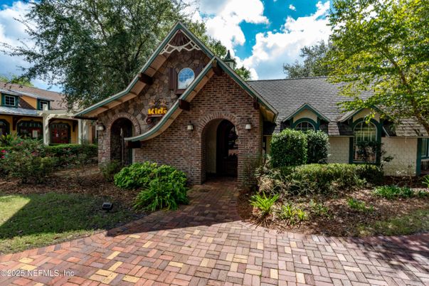 Exterior, Facade, Brick Facade, Tudor Revival