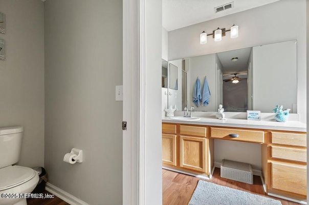 Bathroom, Interior, Wood Texture Flooring