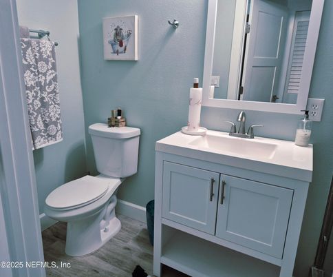 Bathroom, Interior, Wood Texture Flooring