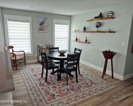 Dining room, Interior, Wood Texture Flooring