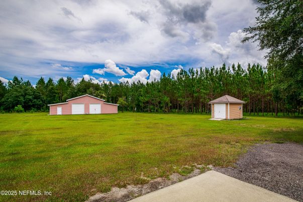 Backyard, Detached Garage, Exterior