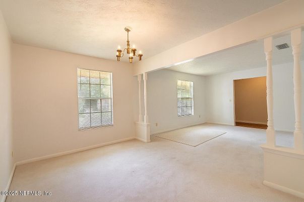 Chandelier, Empty room, Interior