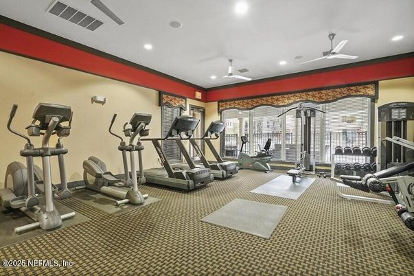 Fitness Equipment, Interior, Recessed Lighting