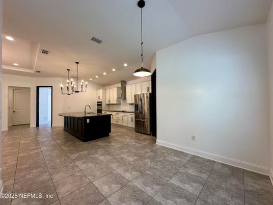 Interior, Kitchen, Pendant Lights, Recessed Lighting, Stainless Steel Appliances