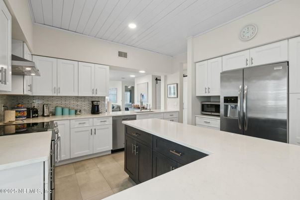 Interior, Kitchen, Recessed Lighting, Stainless Steel Appliances