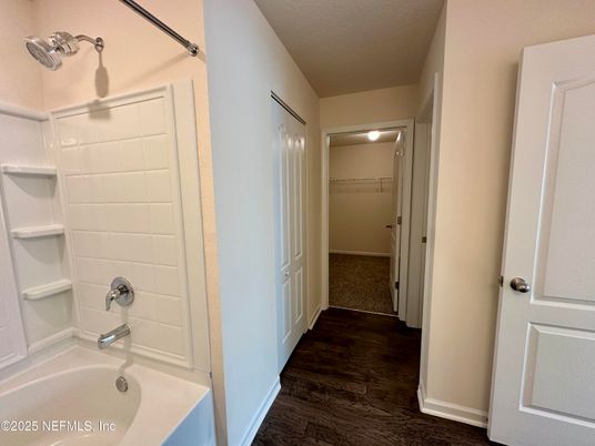 Bathroom, Interior, Wood Texture Flooring