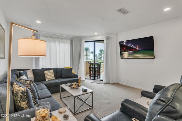 Interior, Living room, Recessed Lighting