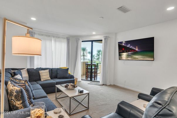 Interior, Living room, Recessed Lighting