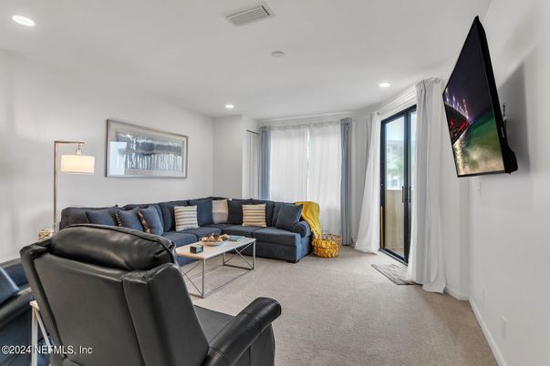 Interior, Living room, Recessed Lighting