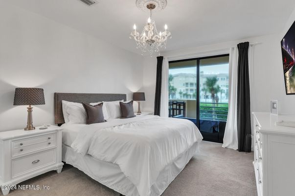 Bedroom, Chandelier, Interior