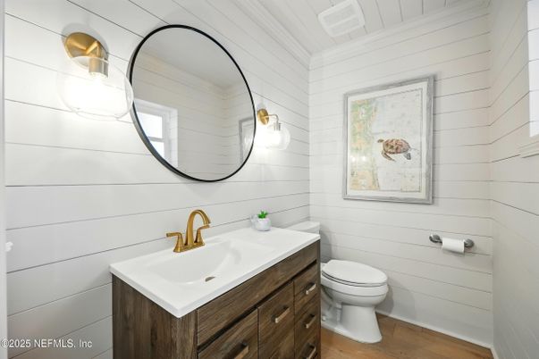 Bathroom, Interior, Wood Texture Flooring