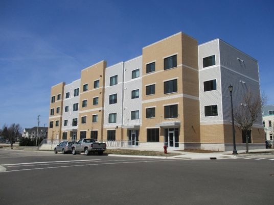 Exterior, Facade, Condo Building