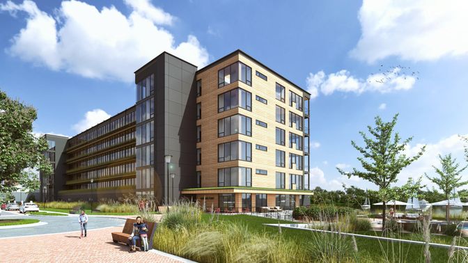 Backyard, Exterior, Facade, Highrise