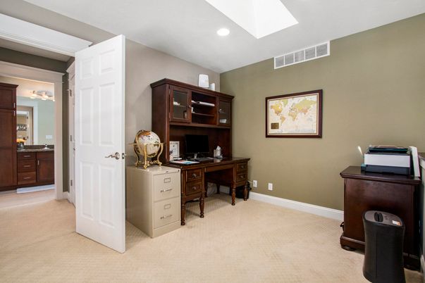 Home Office, Interior, Recessed Lighting