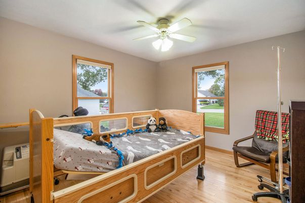 Bedroom, Interior, Wood Texture Flooring
